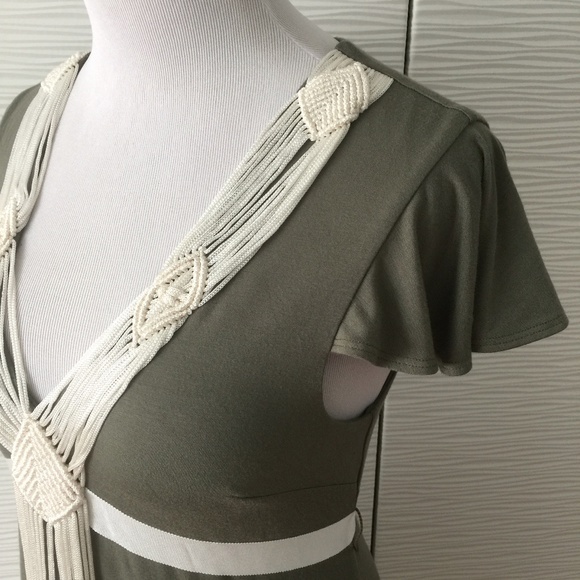 Bebe Olive Ribbon and Weave Dress - Picture 5 of 8